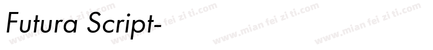 Futura Script字体转换